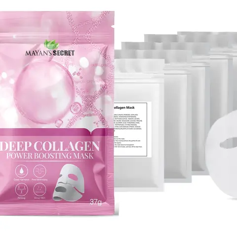 5 Bio Collagen Real Deep Mask, Hydrating Overnight Hydrogel Mask, Pore Minimizing, Elasticity Improvement Korean Moisturize Skincare   Skin Repair