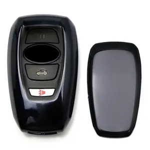 iJDMTOY Matte Finish Titanium Black TPU Key Fob Protective Cover Case For 13-up Subaru BRZ, 15-up Subaru Legacy Outback XV Crosstrek, 16-up WRX/STi, 17-up Forester Impreza, etc Smart Key