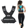 VEVOR Adjustable Resistance Weight Vest - 11-20lb Mesh Vest with 6 Ironsand Weights, Reflective Stripe, Leak-Proof Stitching, Mesh Carry Pocket, Upper Body & Core Strength Training for Men