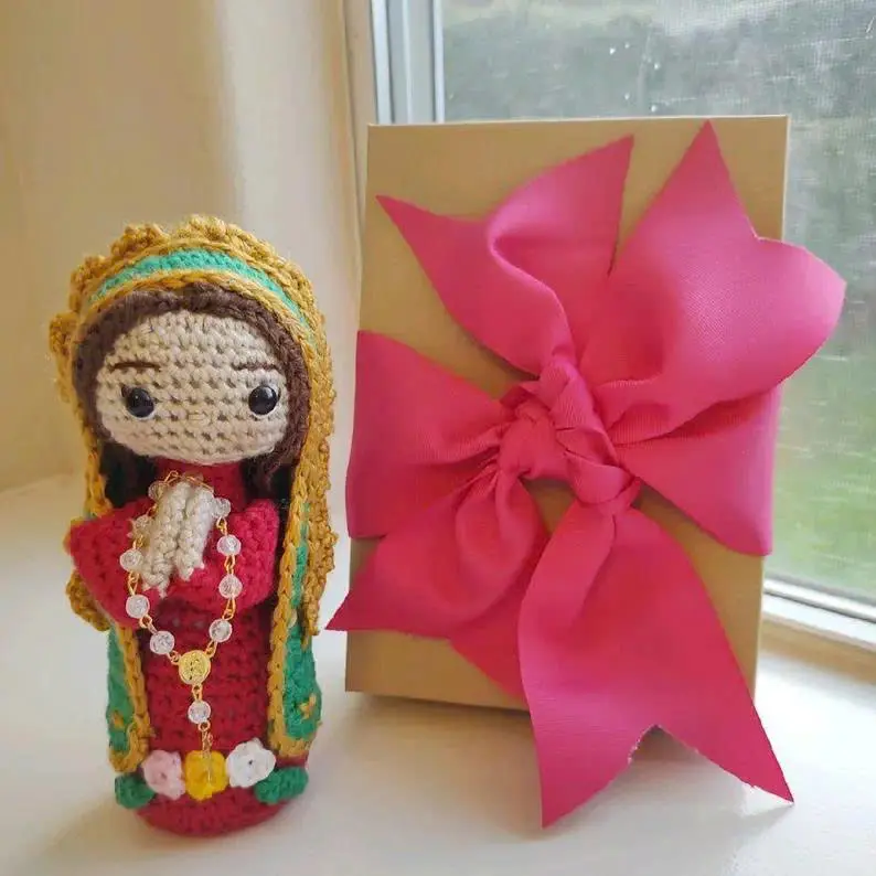 Handmade Crochet Virgencita of Guadalupe