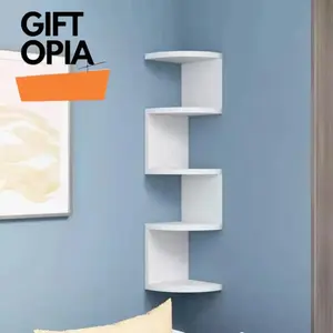 Creative Wall Corner Shelf, Home Triangle Storage Rack, Hanging Half Round Bookshelf, Space-Saving Organizer for Walls, Floating Corner Shelf