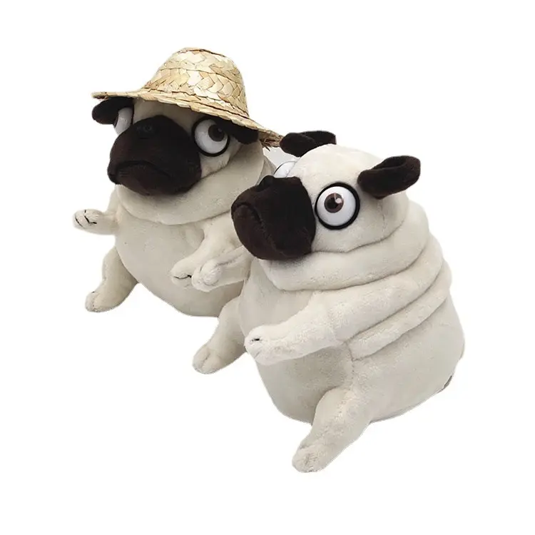 Kawaii Stuffed Toy - 15cm Fat Elf Sitting Pug Plush Toy, Kids' Birthday Gift Doll, Stuffed Stuffed Toys, Plush Stuffed Toys