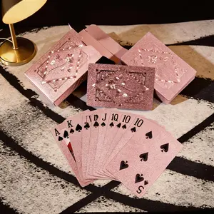 Rose Gold Waterproof Poker Cards, Luxurious PVC Card Set, Perfect for Parties and Gifts, High-Quality Playing Cards, Party Game Cards, Card Games