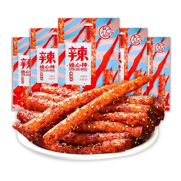 [Hot sale 2026!!!] TXDYNLLK Latiao Spicy Strips 5 Packs Latiao Spicy Gluten Classic Chinese Special Snack Food, Vegan, , , 68g/2.39 Ounces per Pack (Pack of 5)