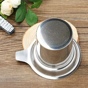 1pc Premium Stainless Steel Tea Filter with Single Mesh for Precise Brewing and Leak-Free Pouring