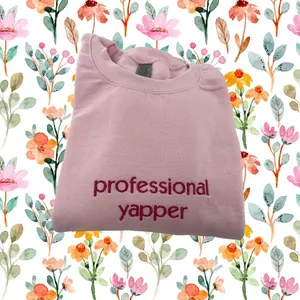 Professional Yapper Embroidered Unisex T-Shirt or Crewneck Sweatshirt