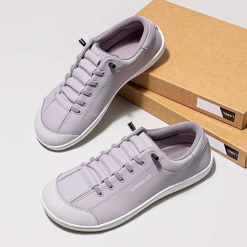 HOBIBEAR Ladies' Sneakers, PU Leather Slip-On Walking Shoes for Women, Flexible Non-Slip Casual Athletic Footwear, Round Toe, Low Top, Ankle, Laceless, Pu Upper, Women's Shoes tiktokshopbacktoschool, Sneakers For Women, Effortless Wear