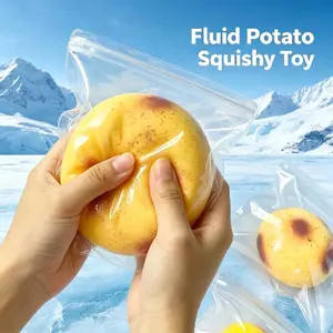 Funny Fluid Potato Squeeze Toy, Elastic Squishy Fidget Hobby Toy, Full of Fun Play Experience, Portable Relaxation Play Toy for Home, Party & Daily Use
