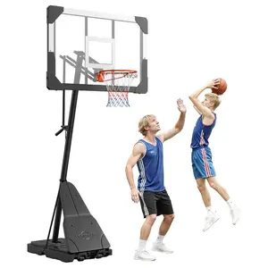 VEVOR Portable Basketball Stand, 10 ft Height Adjustment Basketball Hoop Goal, Basketballs Hoop Outdoor with 50 inch PC Backboard for Kids, Adults in Schools, Parks, Indoor Outdoor UseVEVOR Super Brand Day