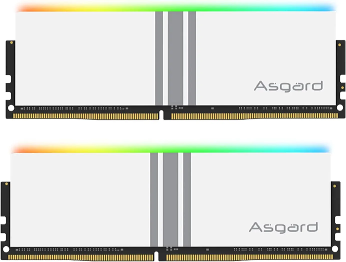 DDR4 Ram Asgard Valkyrie Series 16GB (2 x 8GB) 288-Pin DRAM DDR4 3600 CL18-22-22-42 1.35V Dual Channel Desktop Memory Model - White