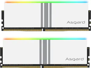 DDR4 Ram Asgard Valkyrie Series 16GB (2 x 8GB) 288-Pin DRAM DDR4 3600 CL18-22-22-42 1.35V Dual Channel Desktop Memory Model - White