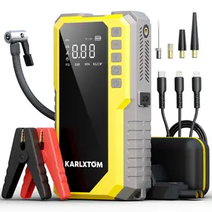 All-in-one Jump Starter Reliable Starts for any Emergency，10L Gas  9L Disel 12L Volt，Flash Light，16800mAH,88WH Portable Power Bank, Charge Mobile Devices,Inflation