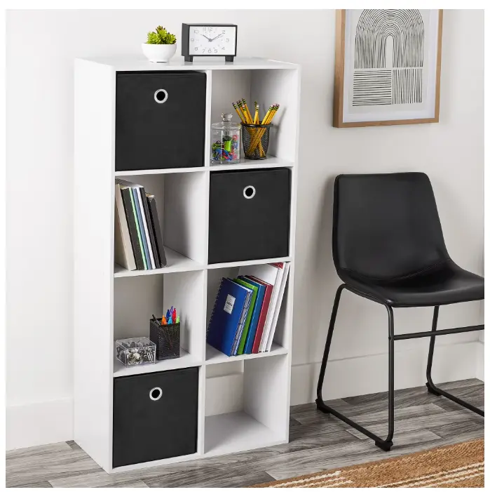 Mainstays 8 Cube Storage Organizer, White Mainstays 8 Cube Storage Organizer, White