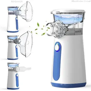 Nebulizer - Nebulizer Machine for Adults and Kids, Portable and Handheld Mesh Nebulizer for Breathing Problems with 3 Masks, Ultrasonic Mesh NebulizerAGripset24ABEasyKitchen Living6