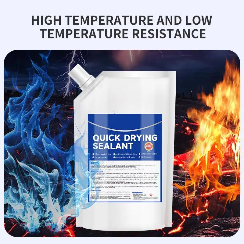 Cracks Concrete Caulking Adhesive, Concrete Sealant Waterproof Repair,Outdoor Concrete Quick Dry Adhesive, 500g An efficient and highly effective crack repair tool magic glue invisible sealant long lasting bond sealant finishing water prof