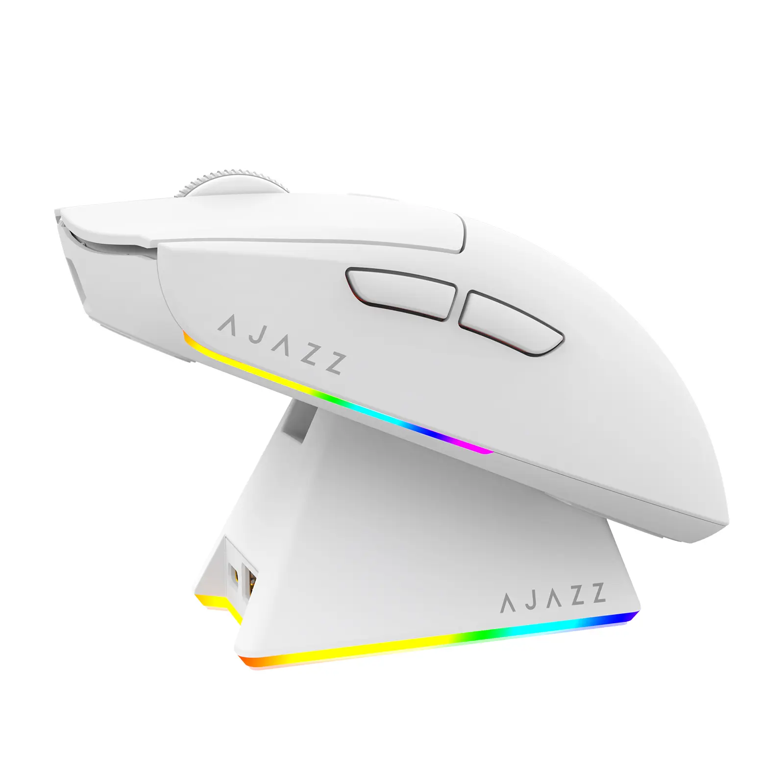 AJAZZ AJ139 V2 MC 2.4G Wireless Gaming Mouse with Magnetic Charging Dock, Rechargeable 500mAh Battery-Powered PC Accessory, PAW3311 Sensor, 1000Hz Return Rate, LED Lights, for Gaming & Office
