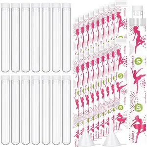 38 Pcs Tampon Flask Set Included Tube Flasks Containers for Women Tampon Reusable Wrappers(Sports Style)