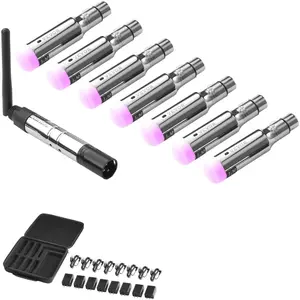 VEVOR Wireless DMX, 4 PCS 3 Receivers 1 Transmitter DMX512 Wireless Dfi 2.4G ISM Band for LED Stage Party DJ Bar Lighting with Storage Bag (No Battery)VEVOR Super Brand Day