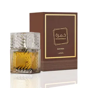 Lattafa Khamrah Qahwa Eau de Parfum - Vanilla, Warm Spicy, Cinnamon, Sweet - Unisex 3.40 Ounce / 100 ml Long-Lasting Fragrance Caramel Perfumes Floral Gourmand Captivating Oud
