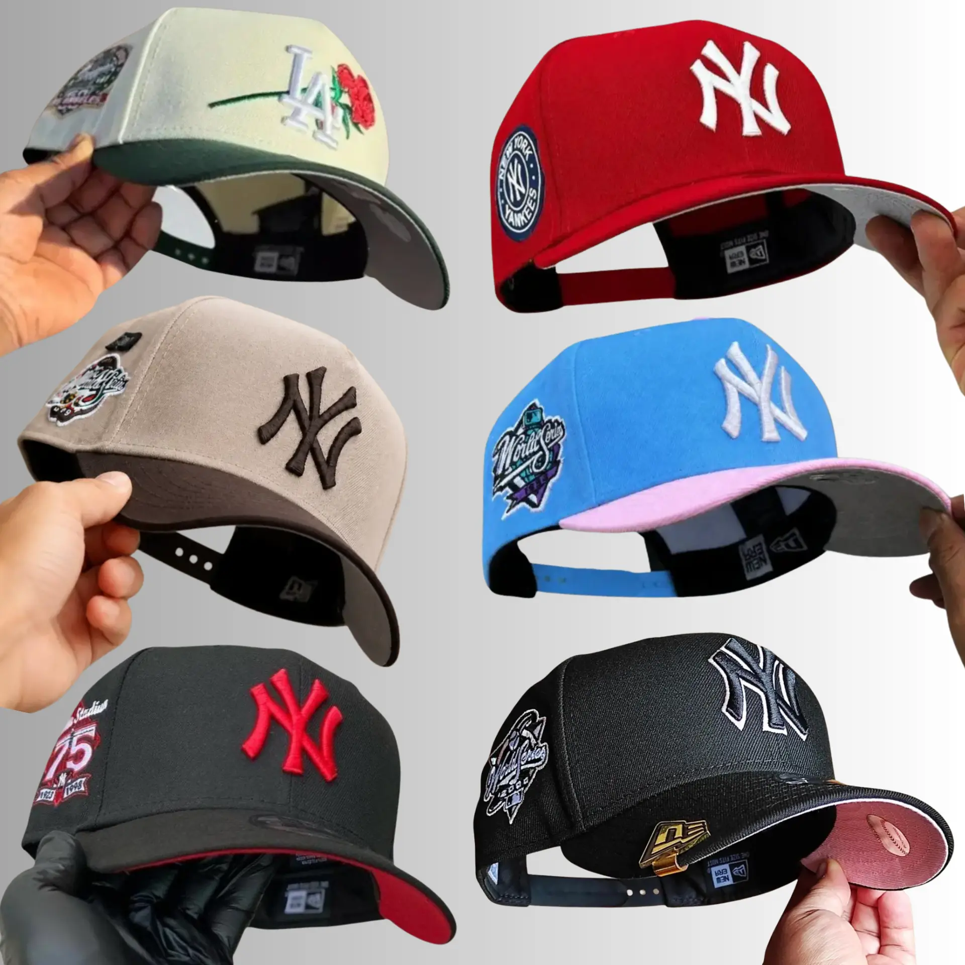 New Era MLB NY Yankees LA Dodgers Premium Urban Baseball Cap – Adjustable 9FORTY 59FIFTY Curved Brim Snapback Hat, Official Team Logo Embroidery, Vintage Sportswear Style, Retro Athletic Fashion, Casual Everyday Headwear, USA 2026 Edition