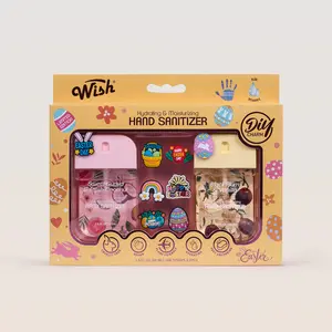 Wish EASTER TREAT DIY - Holiday Theme Gift Box with 3D Charms: Sweet Guava + Black Plum & Vanilla (1.5fl oz*2)