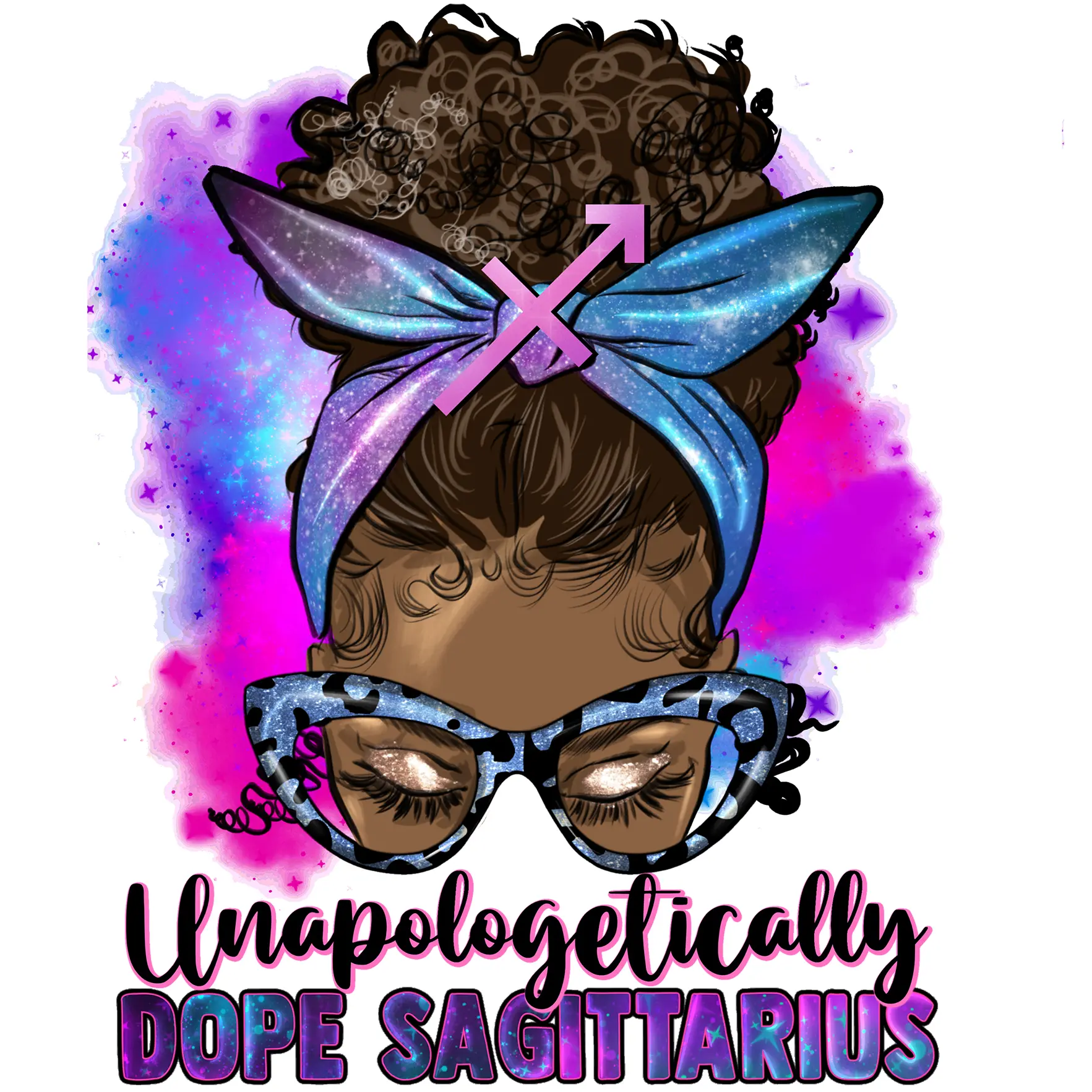 Unapologetically Dope Sagittarius DTF Transfers Kit