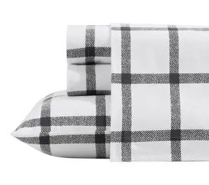 Eddie Bauer Bunkhouse Plaid Beige Cotton King Sheet Set
