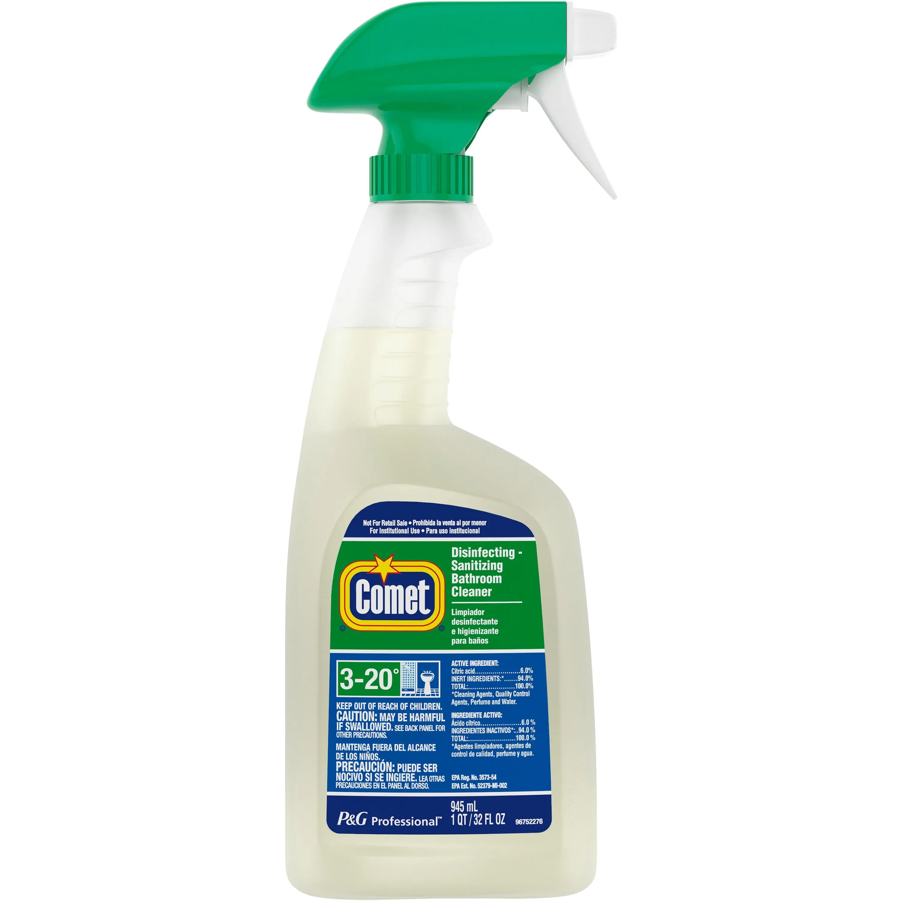 212 MAIN 32oz Citrus-Scented Household Disinfecting Spray, Soap Scum Remover, Deodorizing Cleaner for Stainless Steel & Bathroom Surfaces, Home Cleaning Supplies