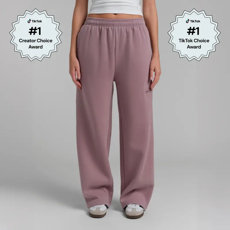 Comfrt | Airplane Mode Straight Leg Sweatpants | Soft Heavyweight Fleece Travel Sweatpants For Airports
