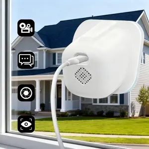 1080p Smart Home Security Camera for Windows/Walls, 2.4GHz WiFi Indoor Outdoor Monitoring, Motion Detection, Two-Way Audio, Full Color Night Vision, 24/7 Recording, Easy Installation, Surveillance Security Camera
