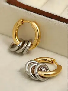 Minimalist Temperament Hoop Earrings, Fashionable Earrings for Women & Girls, Trendy All-match & Exquisite Jewelry for Birthday Gift, Elegant Minimalist Earrings