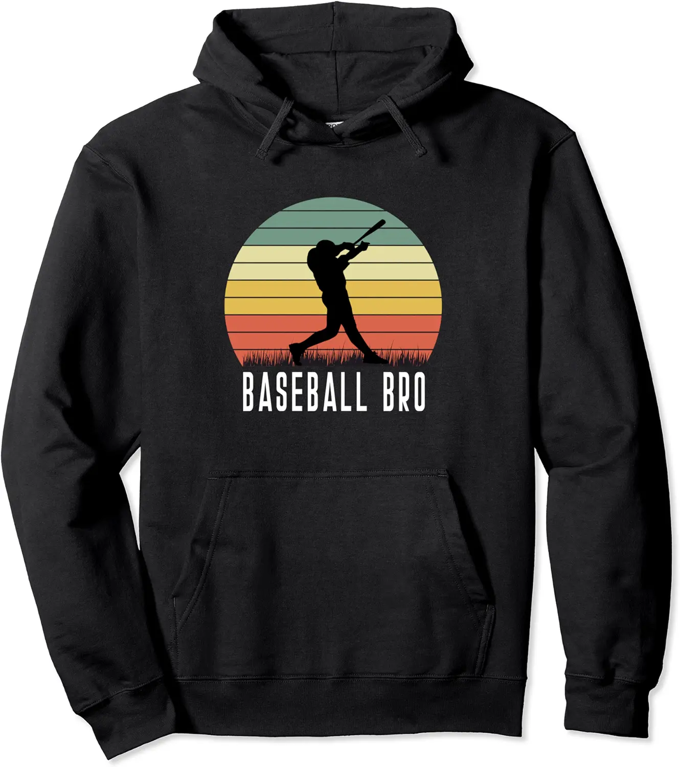 Baseball Batter Homerun Vintage Retro Sunset Bro Brother Pullover Hoodie - Diegoort Shop 33B096Q3S1J6