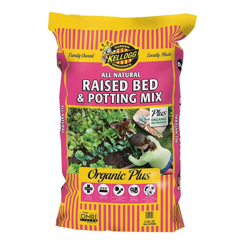 Organic Raised Bed and Potting Mix, All Natural Premium Soil 2 cu. ft.