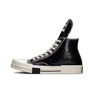 Rick Owens DRKSHDW x Converse Chuck 70 High-Top Canvas Sneakers for Men and Women with Glossy Finish and Durable Design