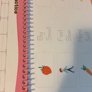 TIMETOME Reusable Grooved Handwriting Workbook for Kids, Learning Materials, 6 Books–Early Elementary, Covers Math, Words, Drawing –Gift for Children Lettering Spiral Notebook school supplies,Easter's Day