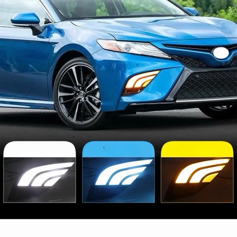 For Camry SE XSE 2018-2020 LED DRL Daytime Running Light Fog Signal Lamp 1 Pair