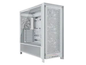 CORSAIR FRAME 5000D RS Modular High Airflow Mid-Tower PC Case, White – Fully Customizable Design –  InfiniRail™ Fan Mounting System – Fits Multiple 360mm Radiators or a 420mm Radiator – Reverse Motherboard  Connector Compatible