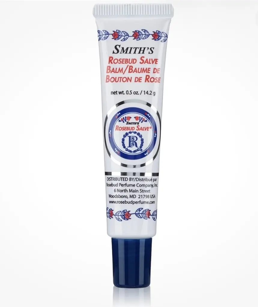 Rosebud Salve Tube (0.5 oz) - Moisturizing Lip Care Treatment, Glossing Lip Balm with Aroma, Compatible with Lipgloss and Lipstick for Hydration and Comfort