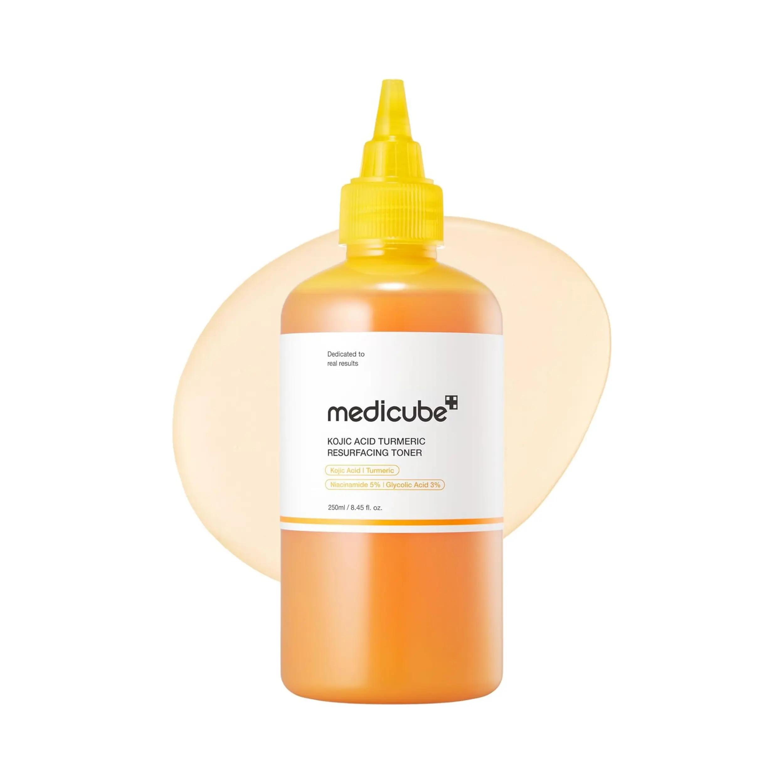 [Official Medicube Partner] Kojic Acid Turmeric Resurfacing Toner 250ml - Brightening, Softening, Uneven Skin Tone