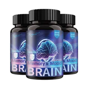 3-Pack Royavita Memory & Mood Capsules - Brain Support for Cognitive Health - 180 Capsules for Daily Use Healthcare Supplement Vitamin