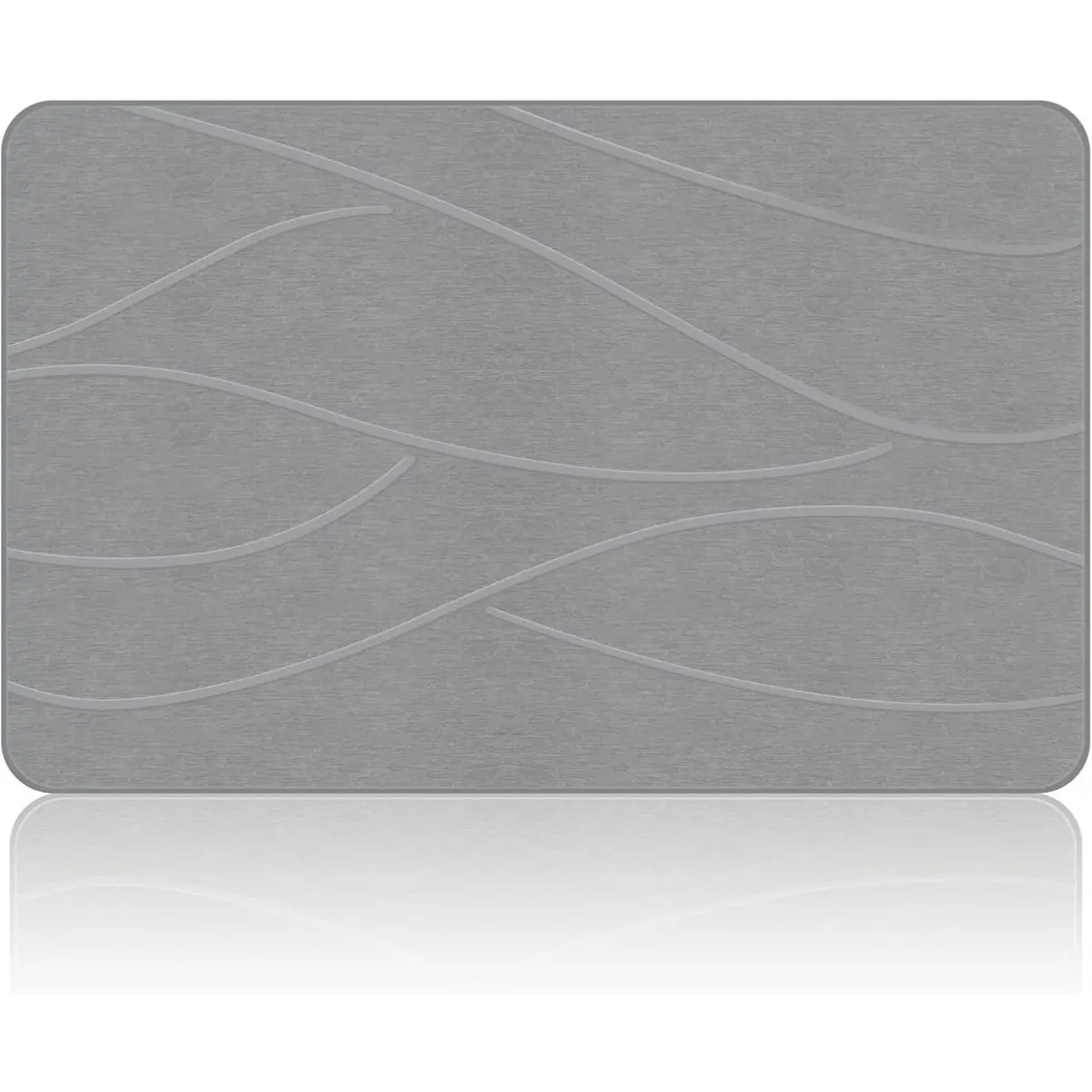 Super Absorbent Diatomite Stone Bath Mat, Quick Drying Non Slip Diatomaceous Earth Shower Mat, Natural Washroom Floor Mat Easy Clean for Bathroom Shower Area(23.6''×15.4''）