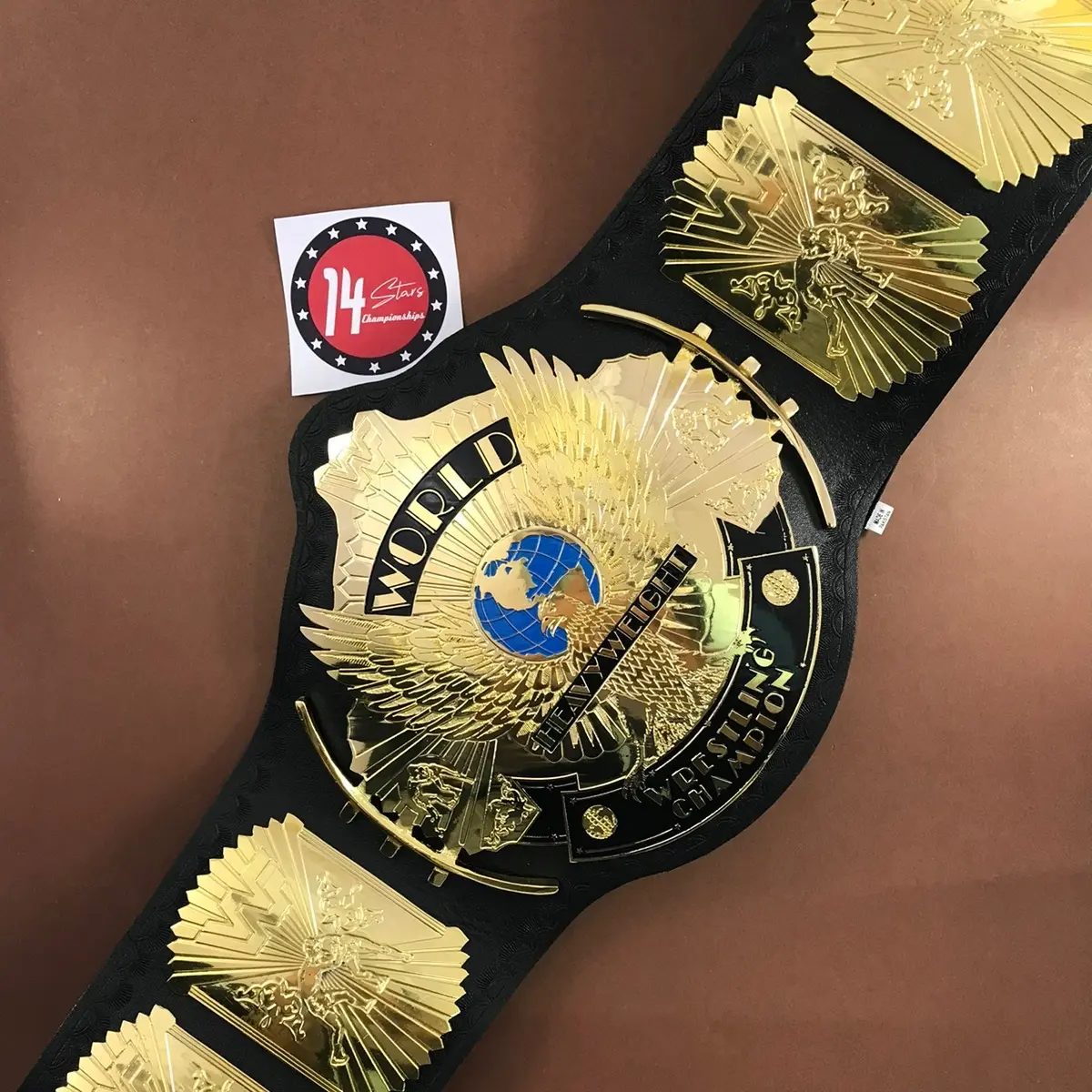 WWF Block Logo Winged Eagle Championship Belt WWF Block Logo Winged Eagle Championship Belt