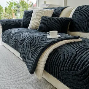 1PC All-season sofa cushion with anti-slip design, new style, sofa protection pad, Dustproof couch pad, suitable for pets, suitable for sofa covers in living room/bedroom, machine washable, multiple colors available home decoration