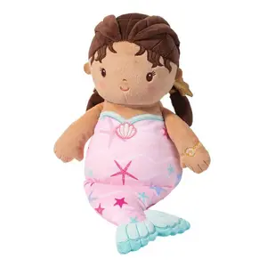 Douglas Cuddle - Mira Pink Mermaid Doll - 6536 - Weight 8.2 oz - Dimensions 9 × 9 × 9 in