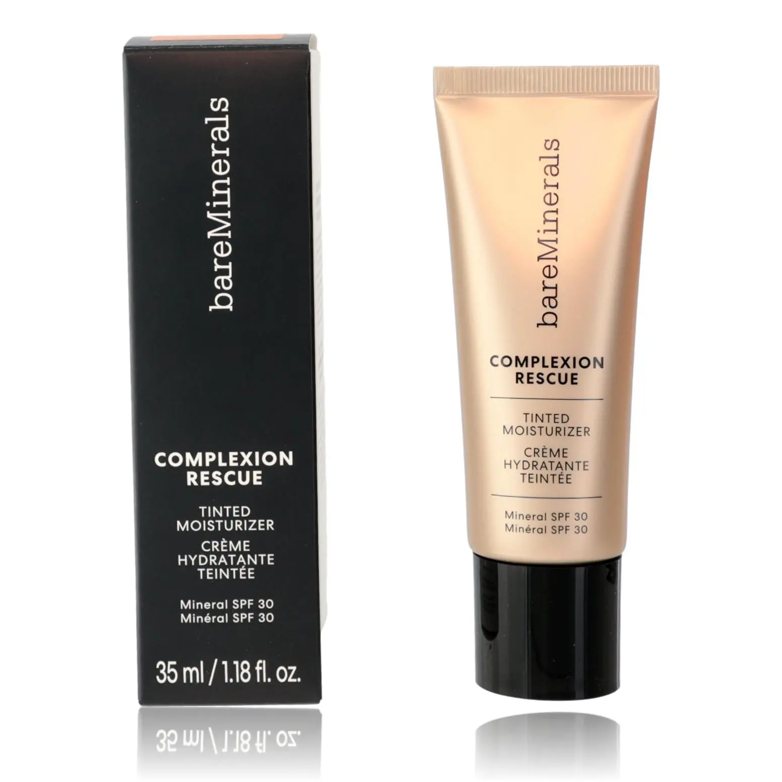 Women's bareMinerals Complexion Rescue Tinted Moisturizer - 1.18 oz, SPF 30 Sun Protection, Tan Amber 07, Flawless Daily Radiant Finish, Moisturizing Hydration (Beauty & Personal Care)