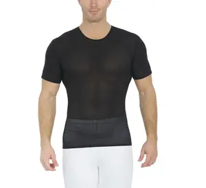 Insta Slim Power Mesh Compression Crew Neck 180TS0001 - Mens Slimming Undershirt, Breathable, Quick-Drying, All-Day Comfort for Workouts & Daily Wear. Tone Midsection, Back & Chest. Made in USA. Available S-6XL.