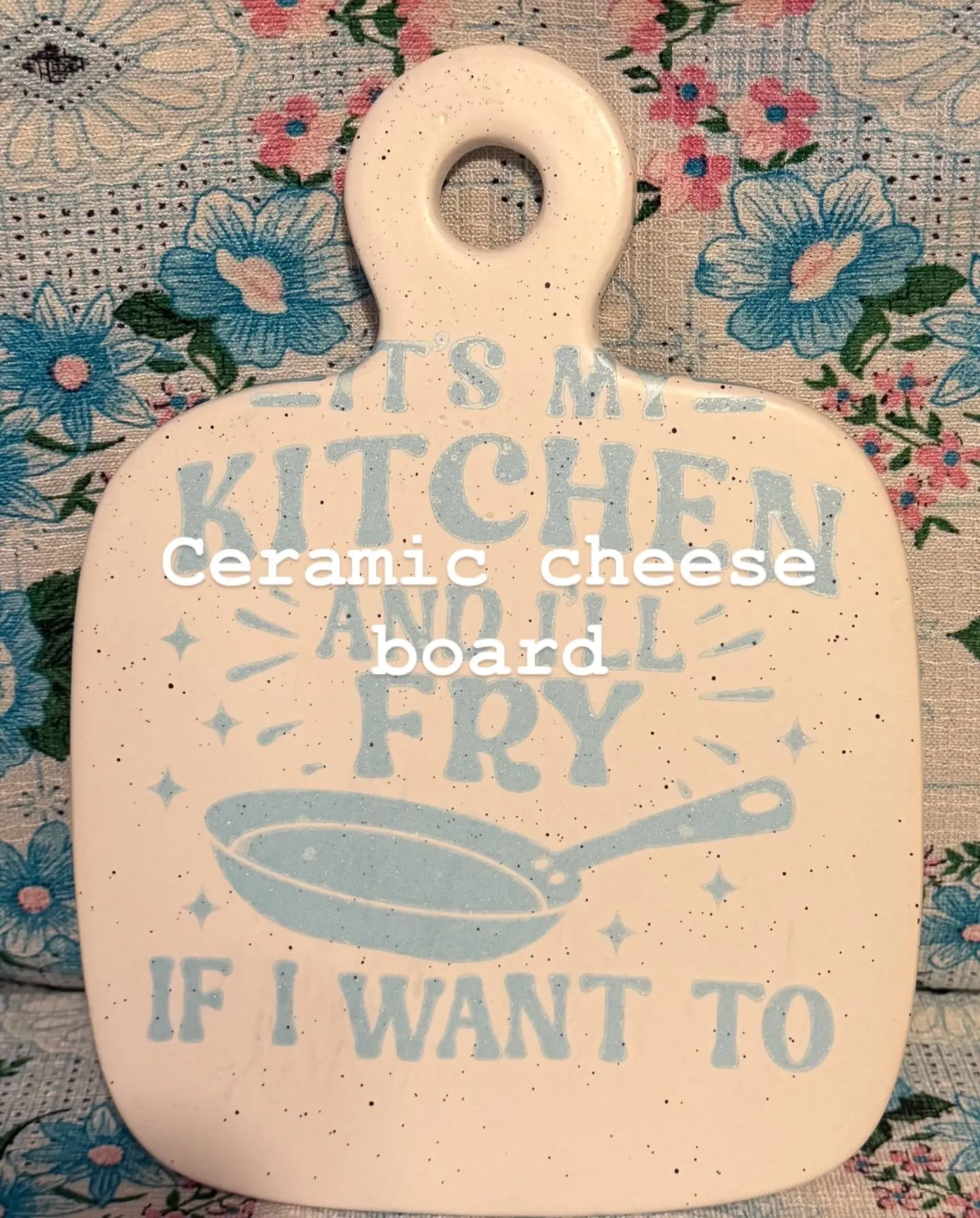 ceramic cheese board customized with graphics