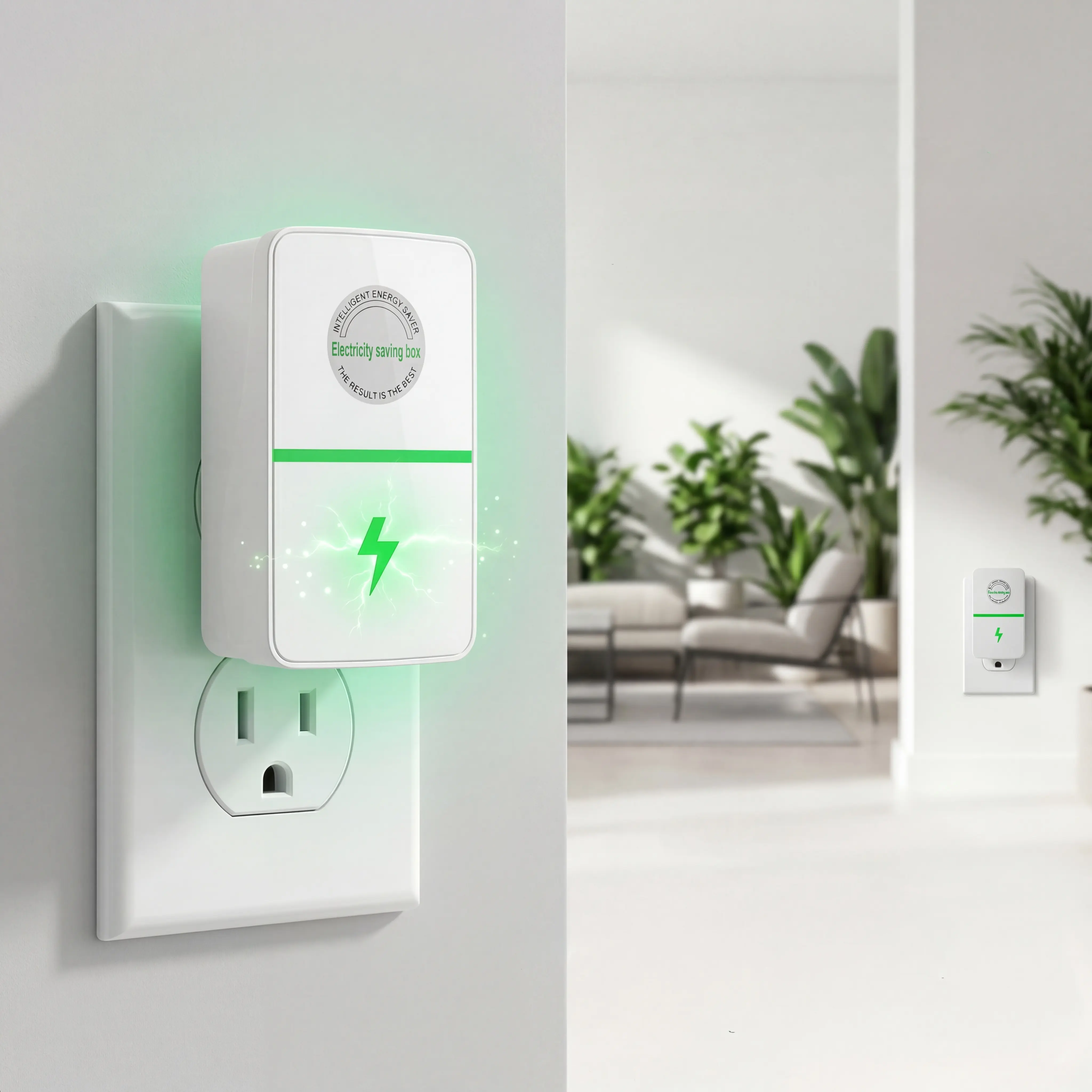 Plug-In Power Box with US Plug – 2026 Updated Design, Compatible with 90–250V Input Range. Indoor Plug In Plug In Adapter Outlet Plugs Outlet Wall Plug