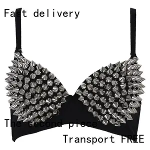 Lingerie Gothic Bra Top Sexy Push Up Brassiere Nightclub Party Bar Fashion Hot Bras for Women Womenswear