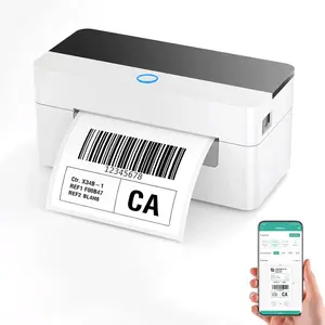 Vretti Bluetooth Shipping Label Printer 4x6 Portable Thermal Printer for Small Business & Logistics Compatible with iPhone Android Windows Mac USPS Ezlabel App Included